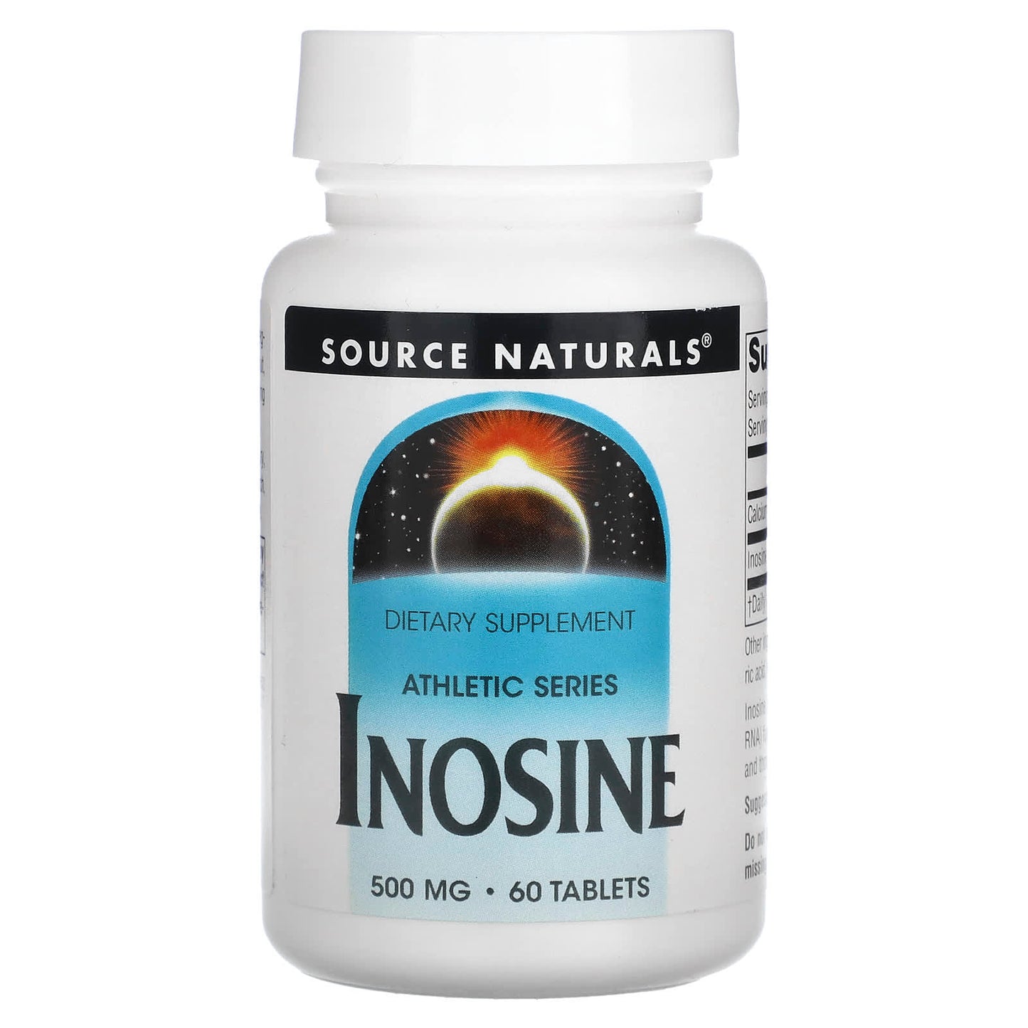 Source Naturals, Inosine 500 mg, 60 Tablets UPC 021078006527 | Hilife Vitamins