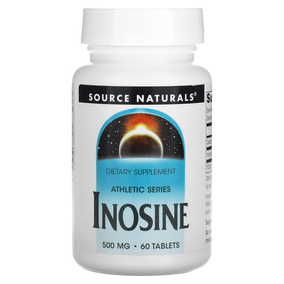 Source Naturals, Inosine 500 mg, 60 Tablets - 021078006527 | Hilife Vitamins