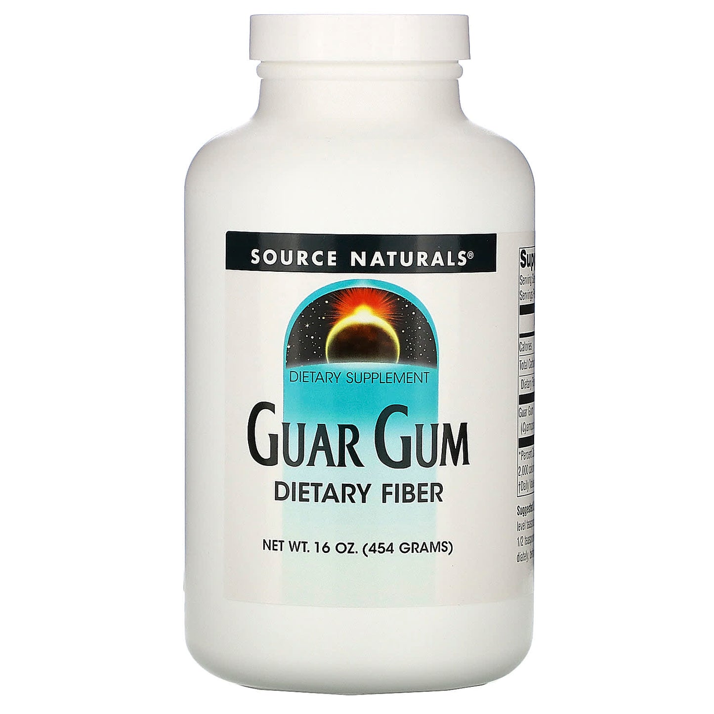 Source Naturals, Guar Gum, 16 Oz Liquid UPC 021078006701 | Hilife Vitamins