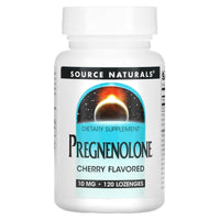 Source Naturals, Pregnenolone 10 mg Cherry, 120 Tablets UPC 021078006725 | Hilife Vitamins