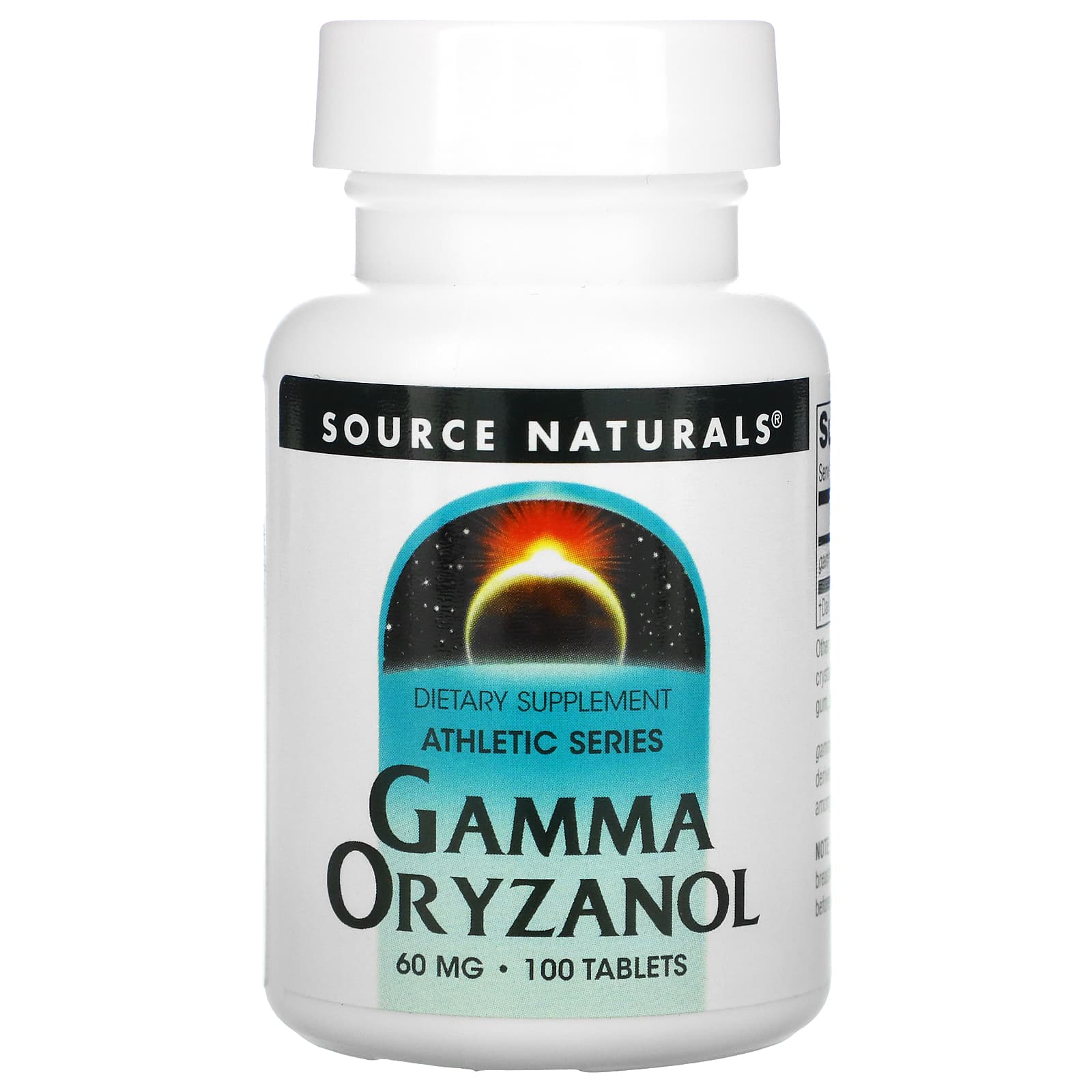 Source Naturals, Gamma Oryzanol 60 mg, 100 Tablets UPC 021078006848 | Hilife Vitamins