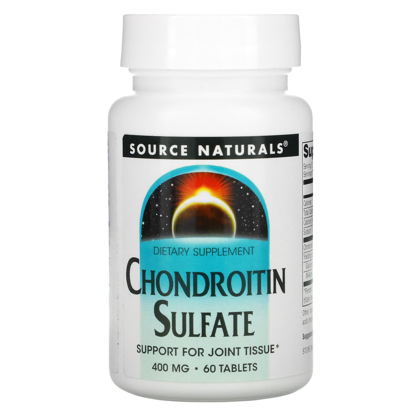Source Naturals, Chondroitin Sulfate 400 mg, 60 Tablets UPC 021078006978 | Hilife Vitamins