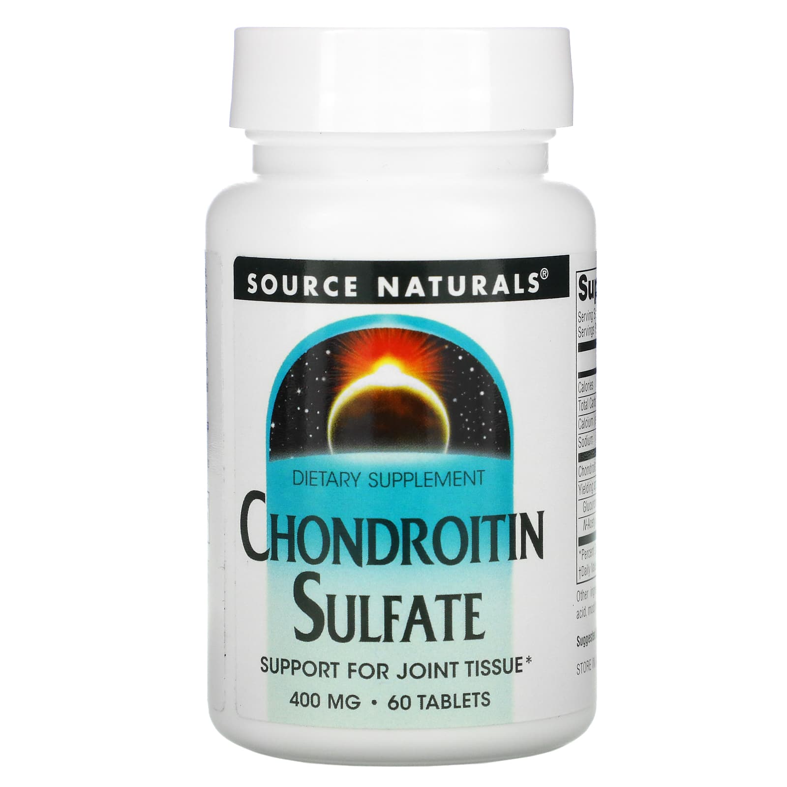 Source Naturals, Chondroitin Sulfate 400 mg, 60 Tablets UPC 021078006978 | Hilife Vitamins