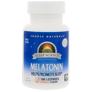 Source Naturals, Sleep Science Melatonin 1 mg Orange, 100 Lozenges - 021078007067 | Hilife Vitamins