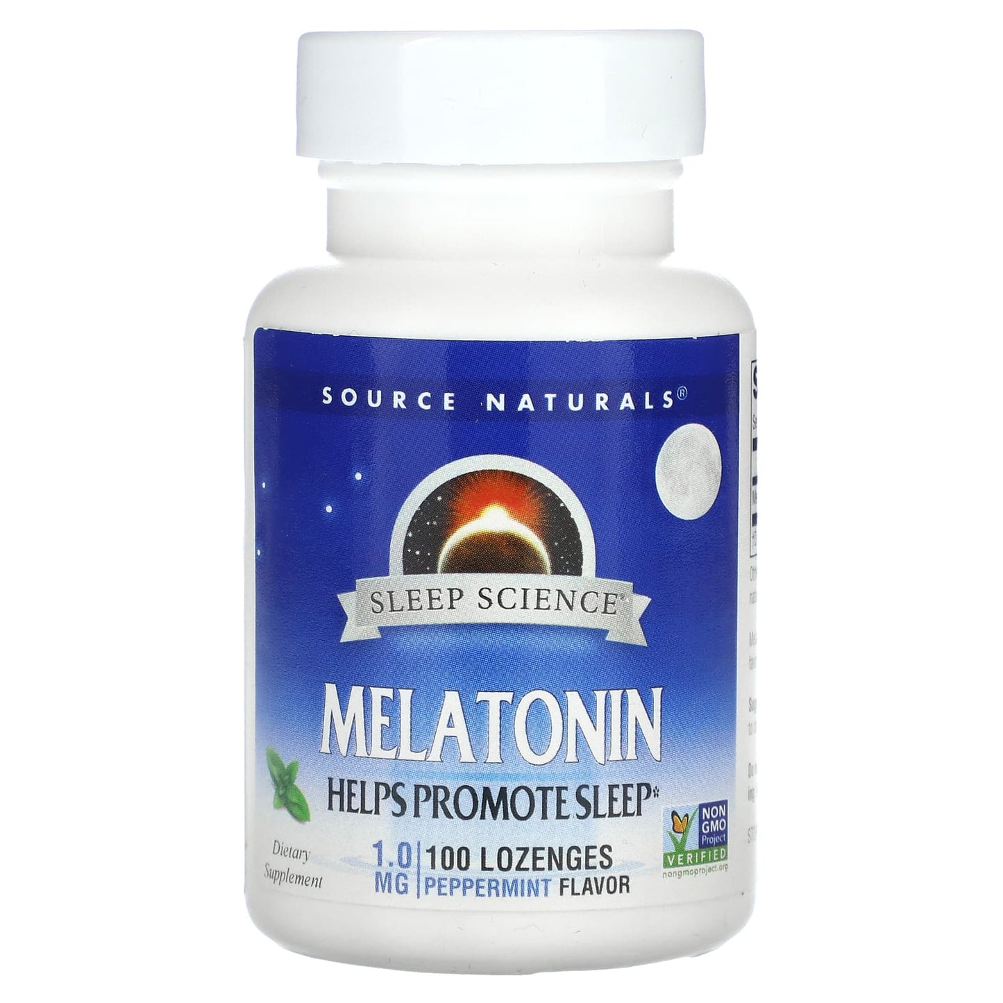 Source Naturals, Sleep Science Melatonin 1 mg Peppermint, 100 Lozenges UPC 021078007098 | Hilife Vitamins