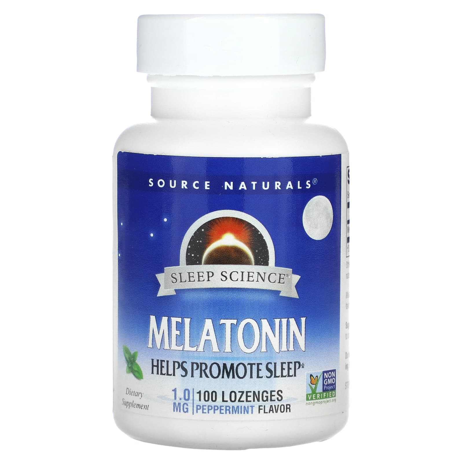 Source Naturals, Sleep Science Melatonin 1 mg Peppermint, 100 Lozenges UPC 021078007098 | Hilife Vitamins
