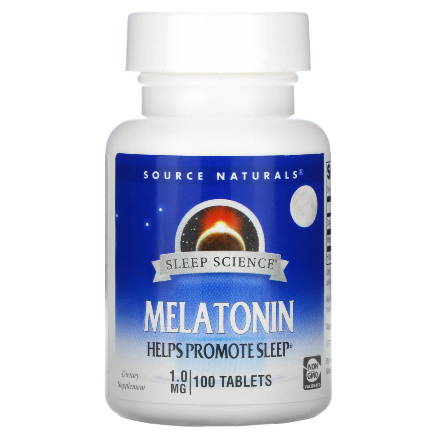 Source Naturals, Sleep Science Melatonin 1 mg, 100 Tablets - 021078007197 | Hilife Vitamins