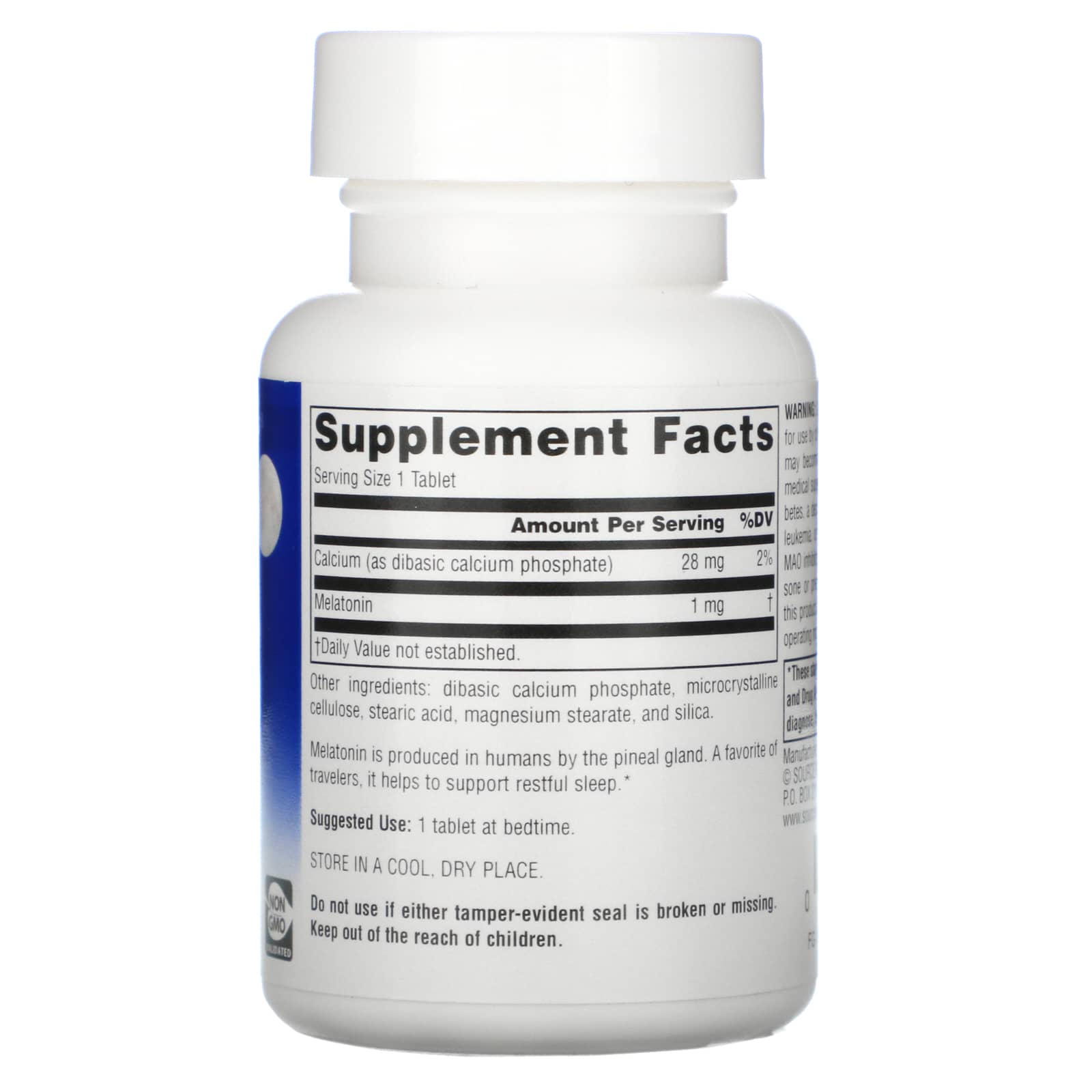 Source Naturals, Sleep Science Melatonin 1 mg, 100 Tablets UPC 021078007197 | Hilife Vitamins