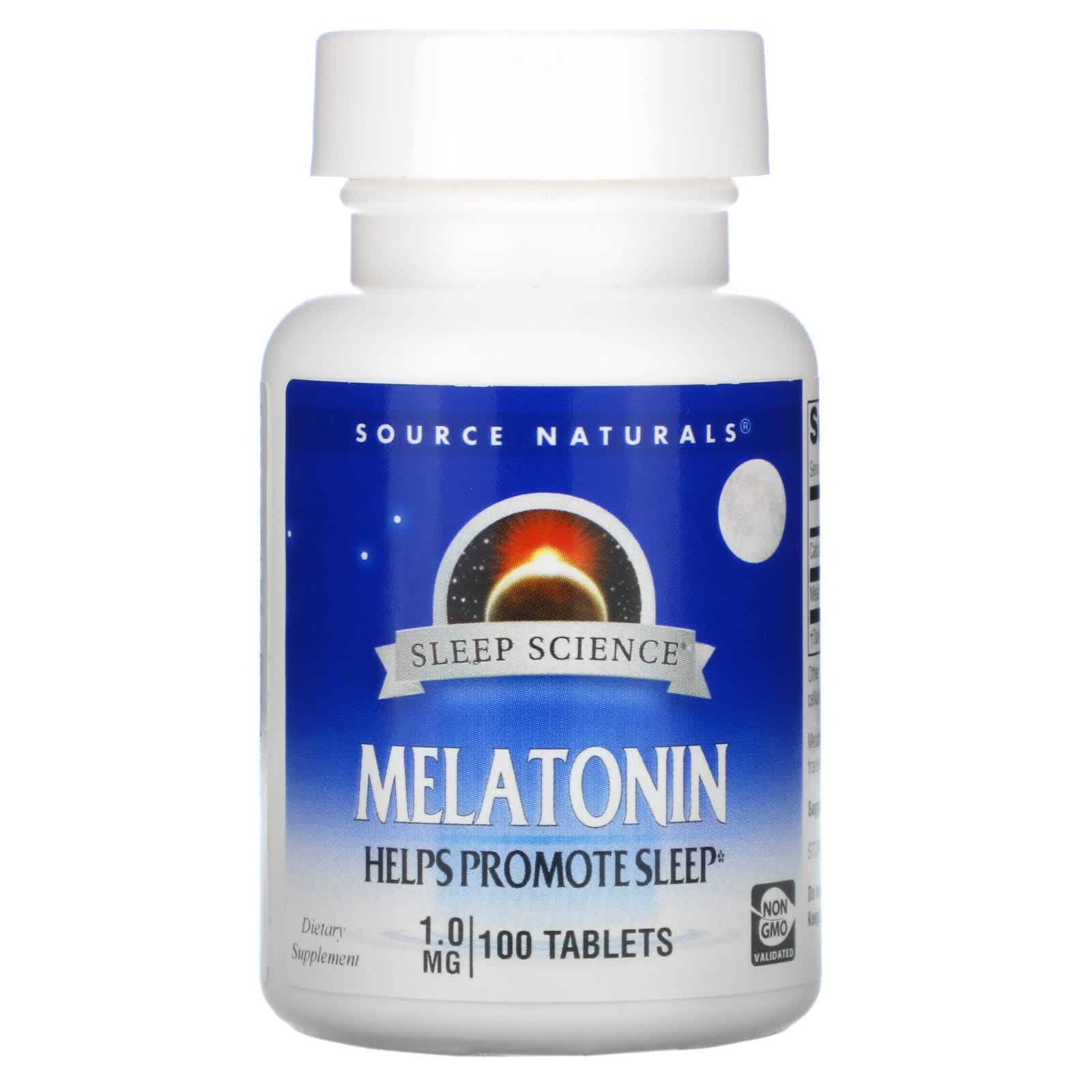 Source Naturals, Sleep Science Melatonin 1 mg, 100 Tablets UPC 021078007197 | Hilife Vitamins