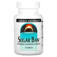 Source Naturals, Sugar Ban™ 265 mg, 75 Tablets UPC 021078007890 | Hilife Vitamins