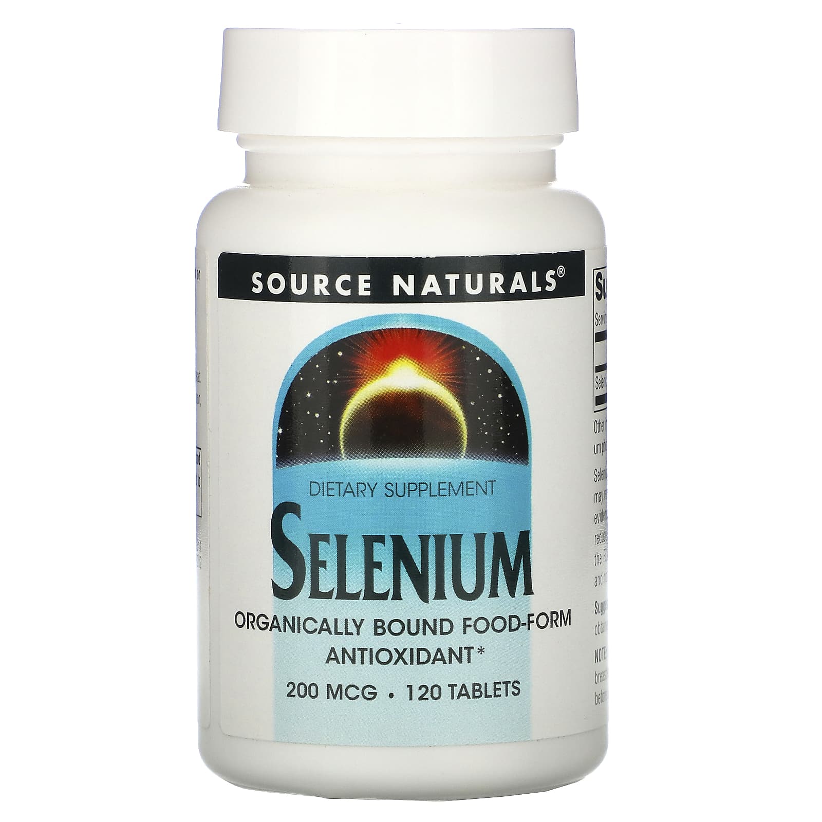 Source Naturals, Selenium 200 mcg, 120 Tablets UPC 021078008118 | Hilife Vitamins