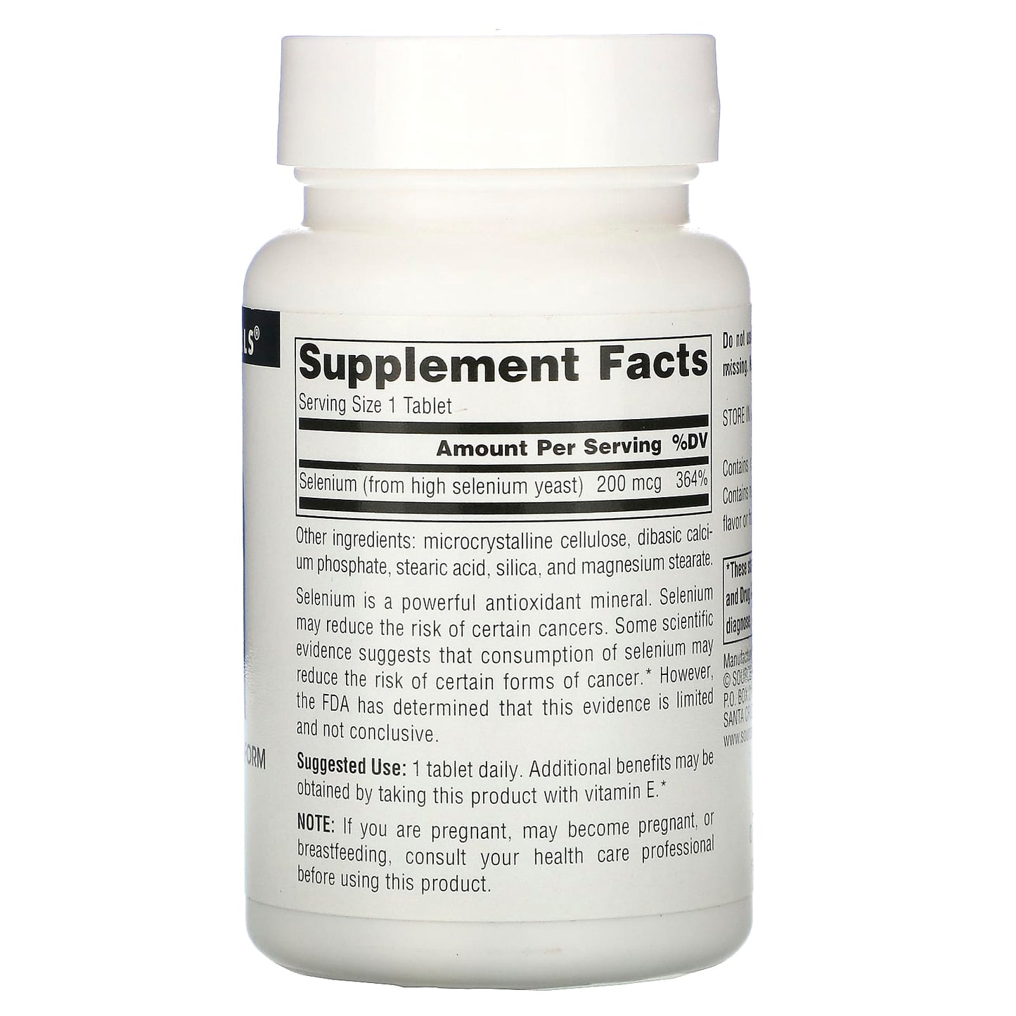 Source Naturals, Selenium 200 mcg, 120 Tablets UPC 021078008118 | Hilife Vitamins