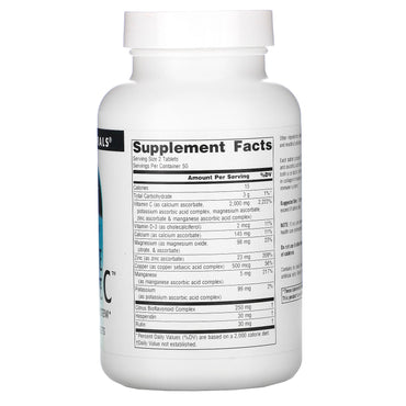 Source Naturals, Ultimate Ascorbate C™ 1000 mg, 100 Tablets UPC 021078008323 | Hilife Vitamins