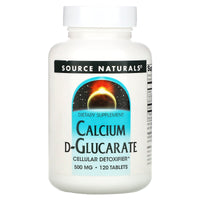 Source Naturals, Calcium D-Glucarate 500 mg, 120 Tablets UPC 021078008712 | HiLife Vitamins
