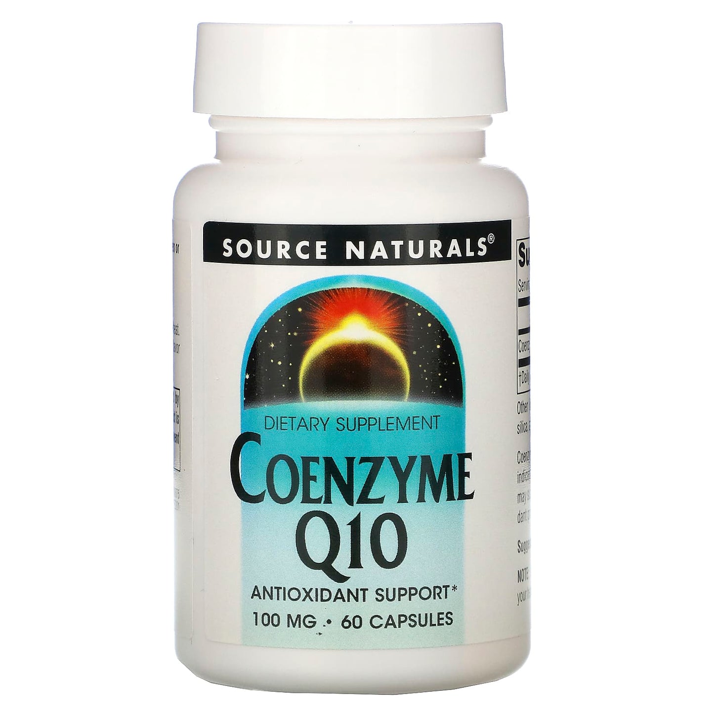 Source Naturals, Coenzyme Q10 100 mg, 60 Capsules UPC 021078008750 | Hilife Vitamins