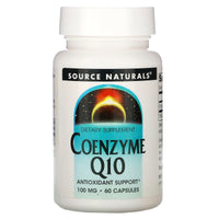 Source Naturals, Coenzyme Q10 100 mg, 60 Capsules UPC 021078008750 | Hilife Vitamins