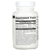 Source Naturals, B-1, High Potency 500 mg, 100 Tablets UPC 021078008880 | Hilife Vitamins
