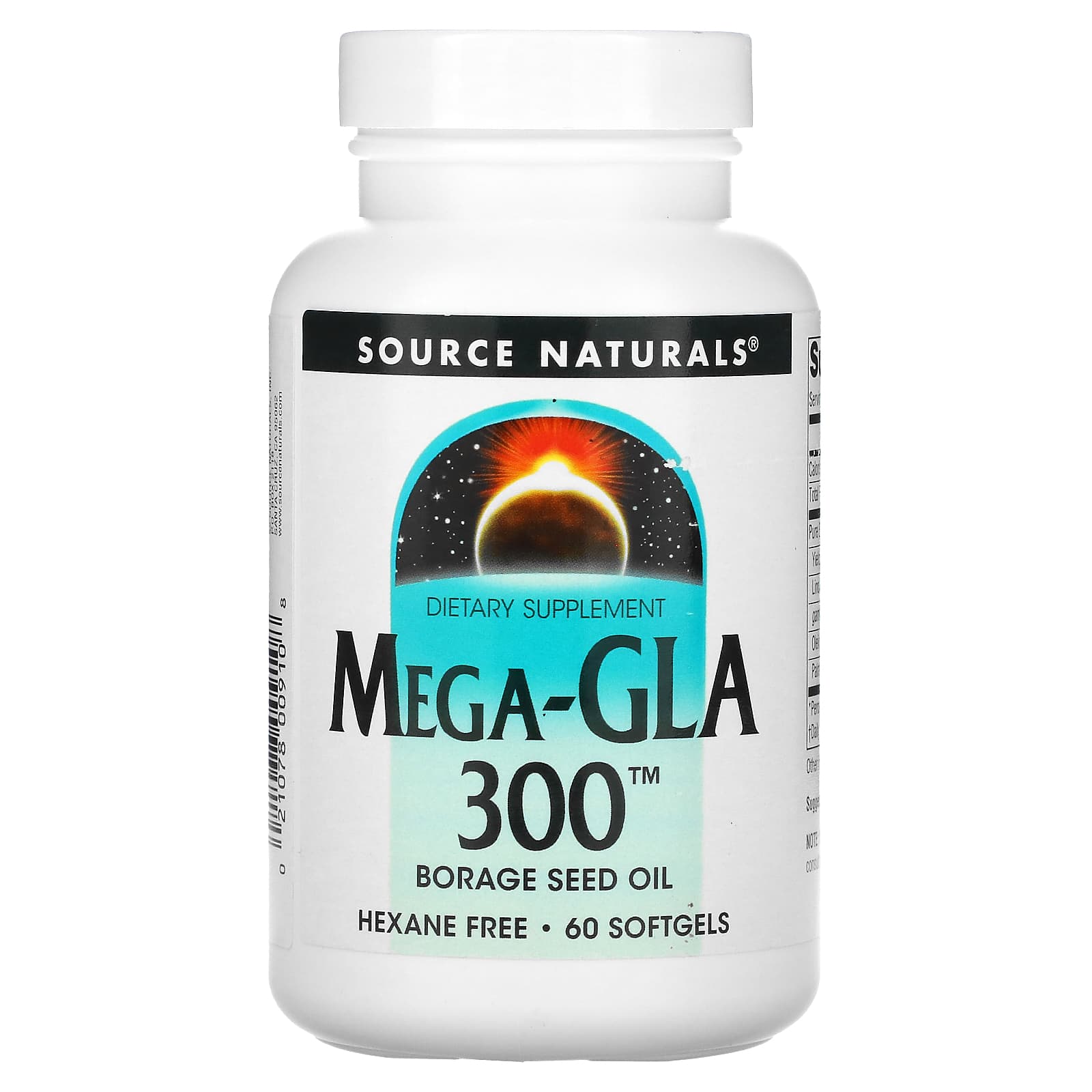 Source Naturals, Mega-GLA 300™, 60 Capsules UPC 021078009108 | Hilife Vitamins