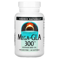 Source Naturals, Mega-GLA 300™, 60 Capsules UPC 021078009108 | Hilife Vitamins
