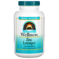 Source Naturals, Wellness Zinc Lozenges™ 23 mg, 120 Tablets UPC 021078009160 | Hilife Vitamins