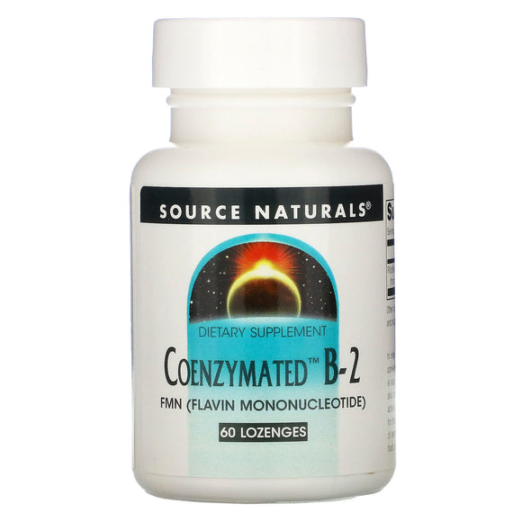 Source Naturals, Coenzymated™ B-2 25 mg Peppermint, 60 Tablets - 021078009351 | Hilife Vitamins