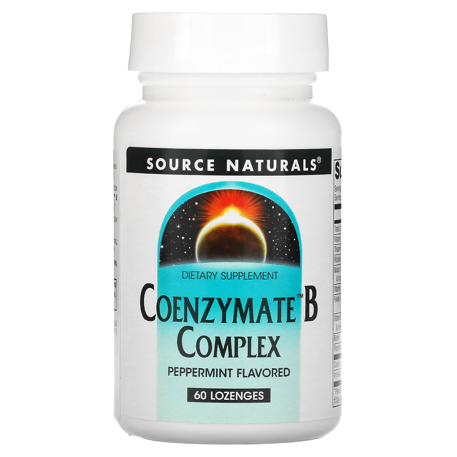 Source Naturals, Coenzymate™ B Complex Peppermint, 60 Tablets UPC 021078009436 | Hilife Vitamins