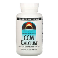 Source Naturals, CCM Calcium™ 300 mg, 120 Tablets UPC 021078009597 | Hilife Vitamins