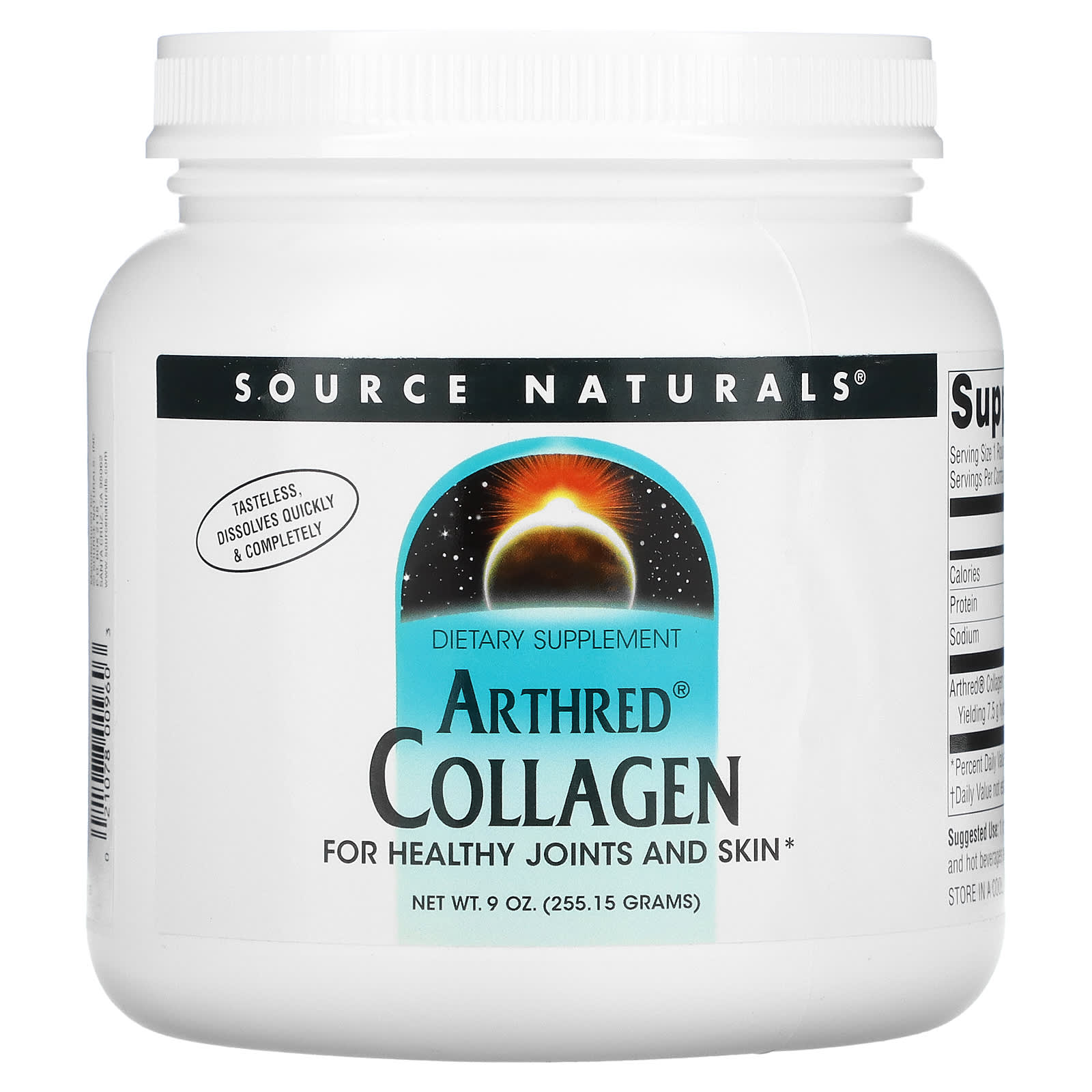 Source Naturals, Arthred Collagen, 9 Oz UPC 021078009603 | Hilife Vitamins