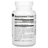 Source Naturals, DMAE 351 mg, 200 Tablets UPC 021078009689 | Hilife Vitamins