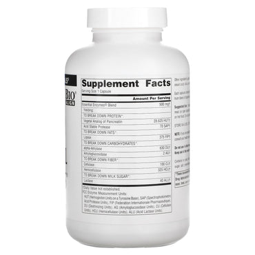 Source Naturals, Essential Enzymes 500 mg, 240 Capsules UPC 021078009696 | Hilife Vitamins