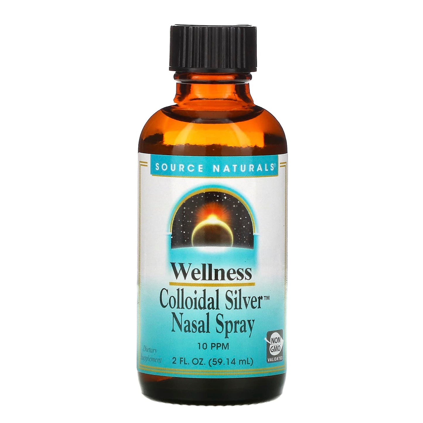Source Naturals, Wellness Colloidal Silver™ Nasal Spray 10 ppm, 2 Fl Oz Liquid UPC 021078010302 | Hilife Vitamins