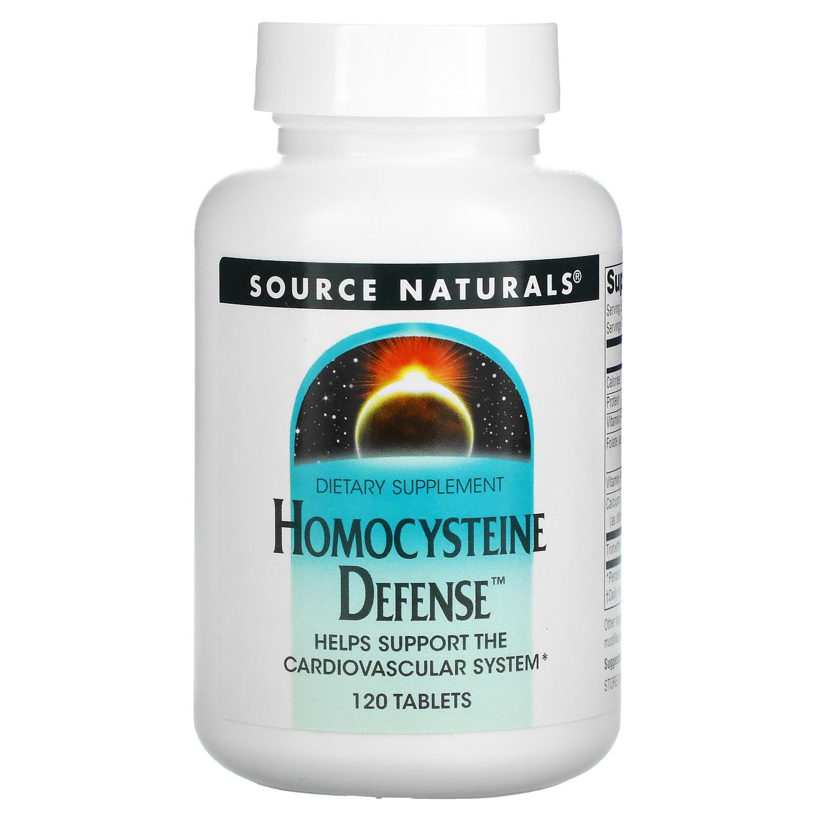 Source Naturals, Homocysteine Defense™, 120 Tablets UPC 021078010395 | Hilife Vitamins