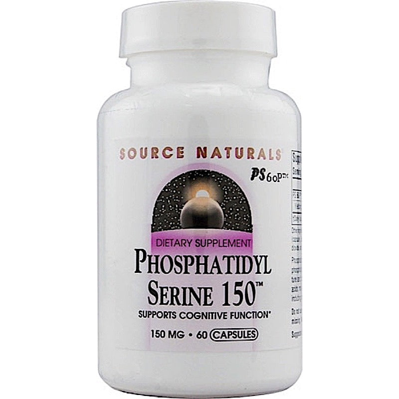 Source Naturals, Phosphatidyl Serine 150 150 mg, 60 Capsules - 021078011507 | Hilife Vitamins