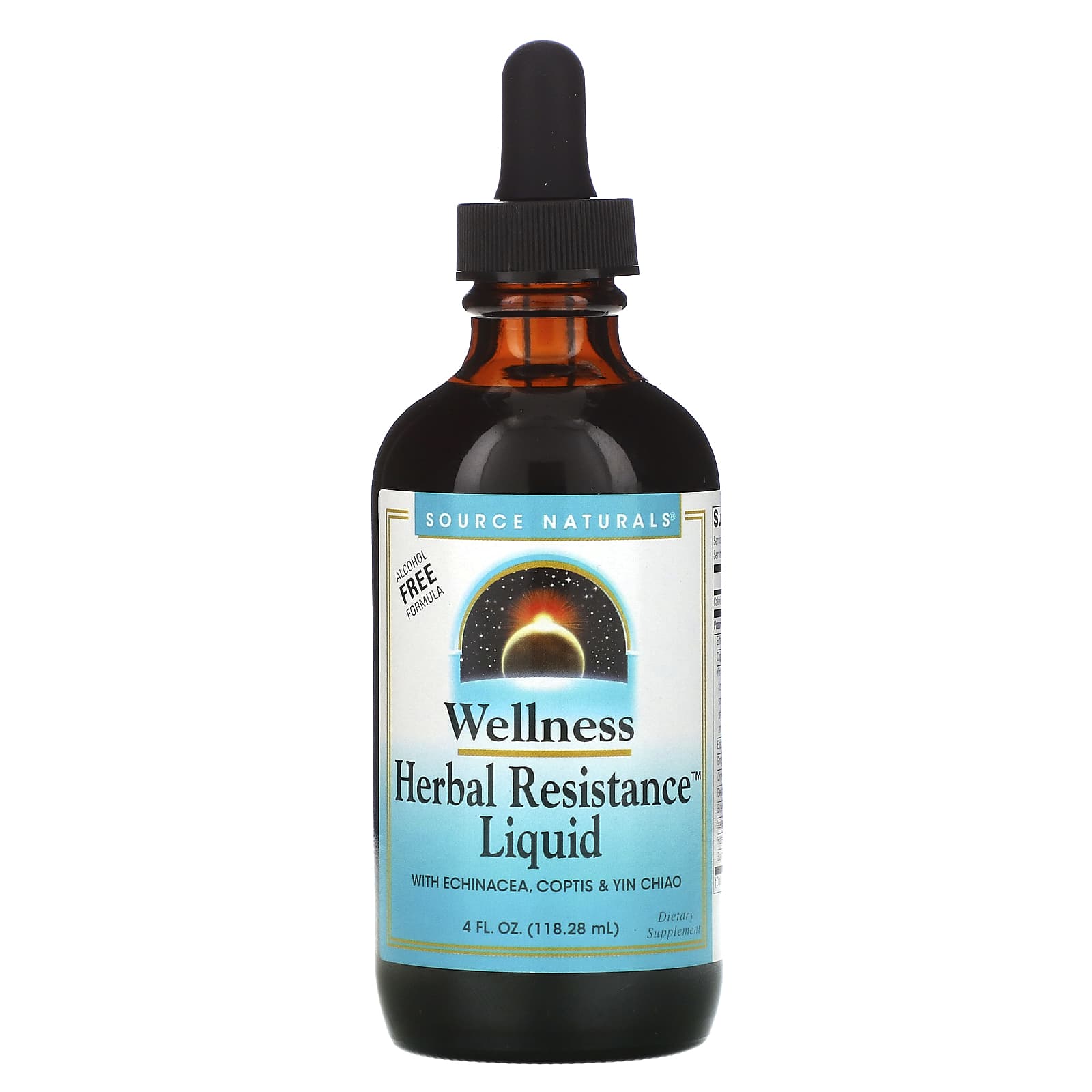 Source Naturals, Wellness Herbal Resistance™ Alcohol Free, 4 Oz UPC 021078011620 | Hilife Vitamins