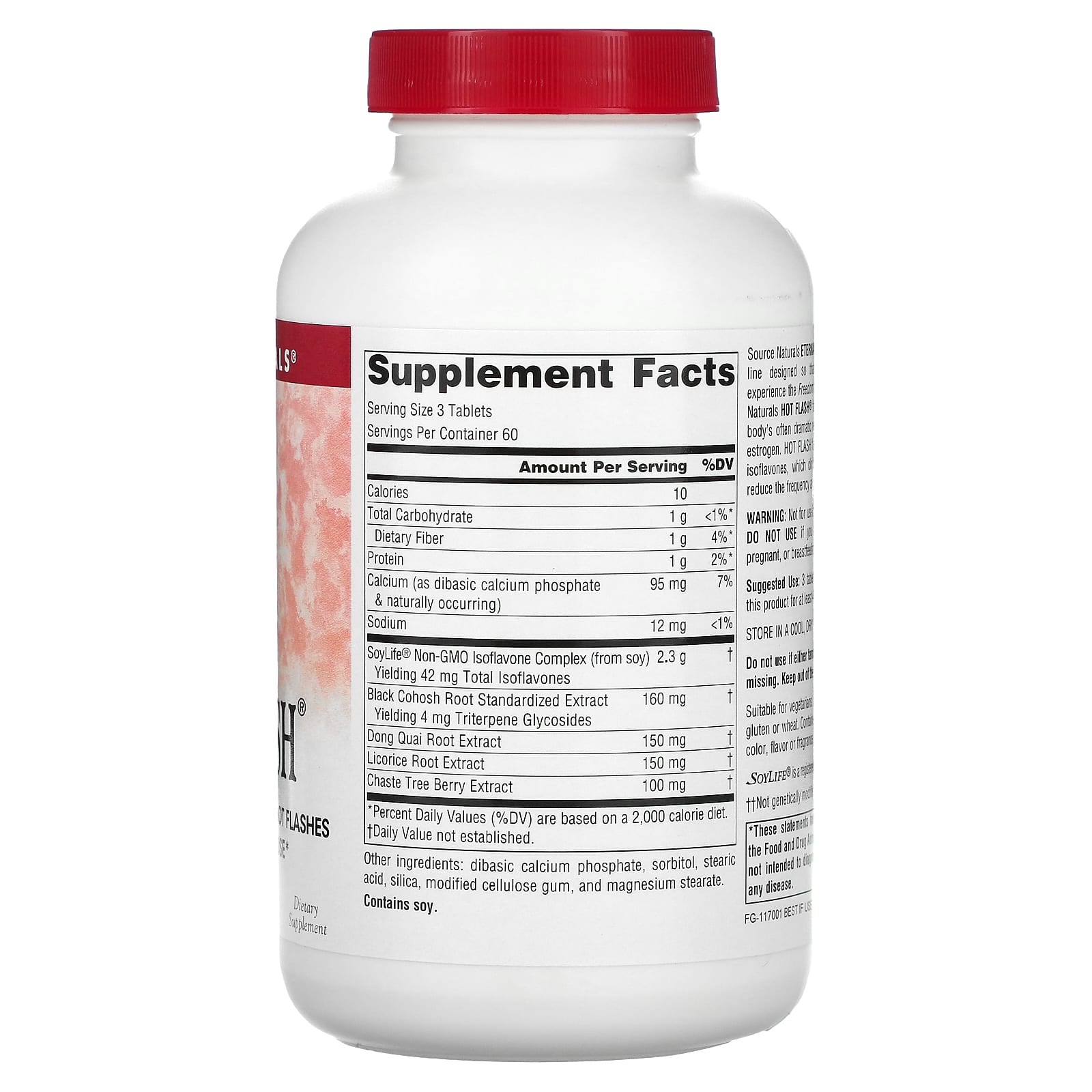 Source Naturals, Eternal Woman Hotflash, 180 Tablets UPC 021078011910 | HiLife Vitamins