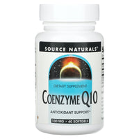 Source Naturals, Coenzyme Q10 100 mg, 60 Softgels UPC 021078012269 | Hilife Vitamins