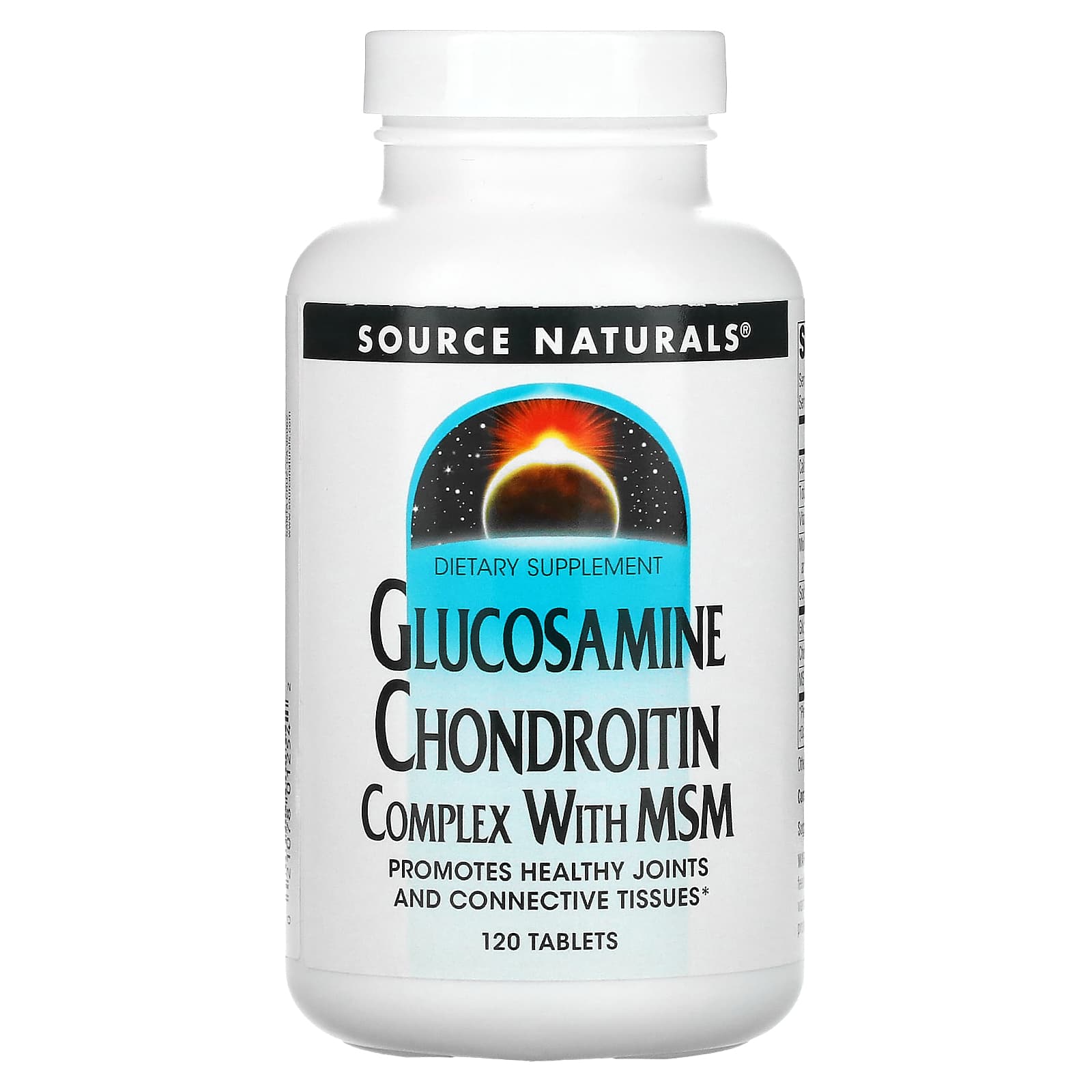 Source Naturals, Glucosamine Chondroitin Complex With Msm, 120 Tablets UPC 021078012542 | Hilife Vitamins
