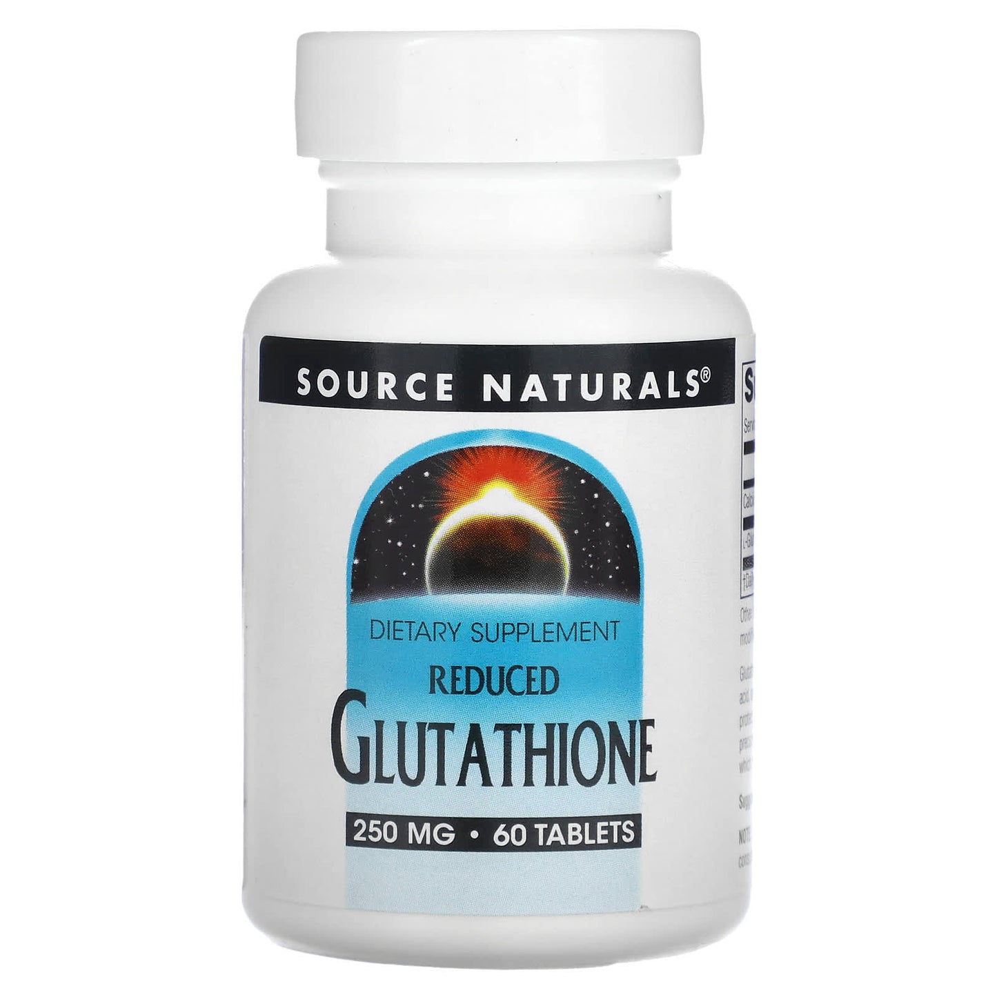 Source Naturals, Reduced Glutathione 250 mg, 60 Tablets UPC 021078012832 | Hilife Vitamins