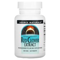 Source Naturals, Red Clover Extract 500 mg, 60 Tablets UPC 021078013266 | Hilife Vitamins