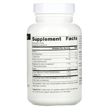 Source Naturals, IP-6 800 mg, 90 Tablets UPC 021078013709 | Hilife Vitamins