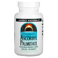 Source Naturals, Ascorbyl Palmitate 500 mg, 90 Tablets UPC 021078013761 | Hilife Vitamins