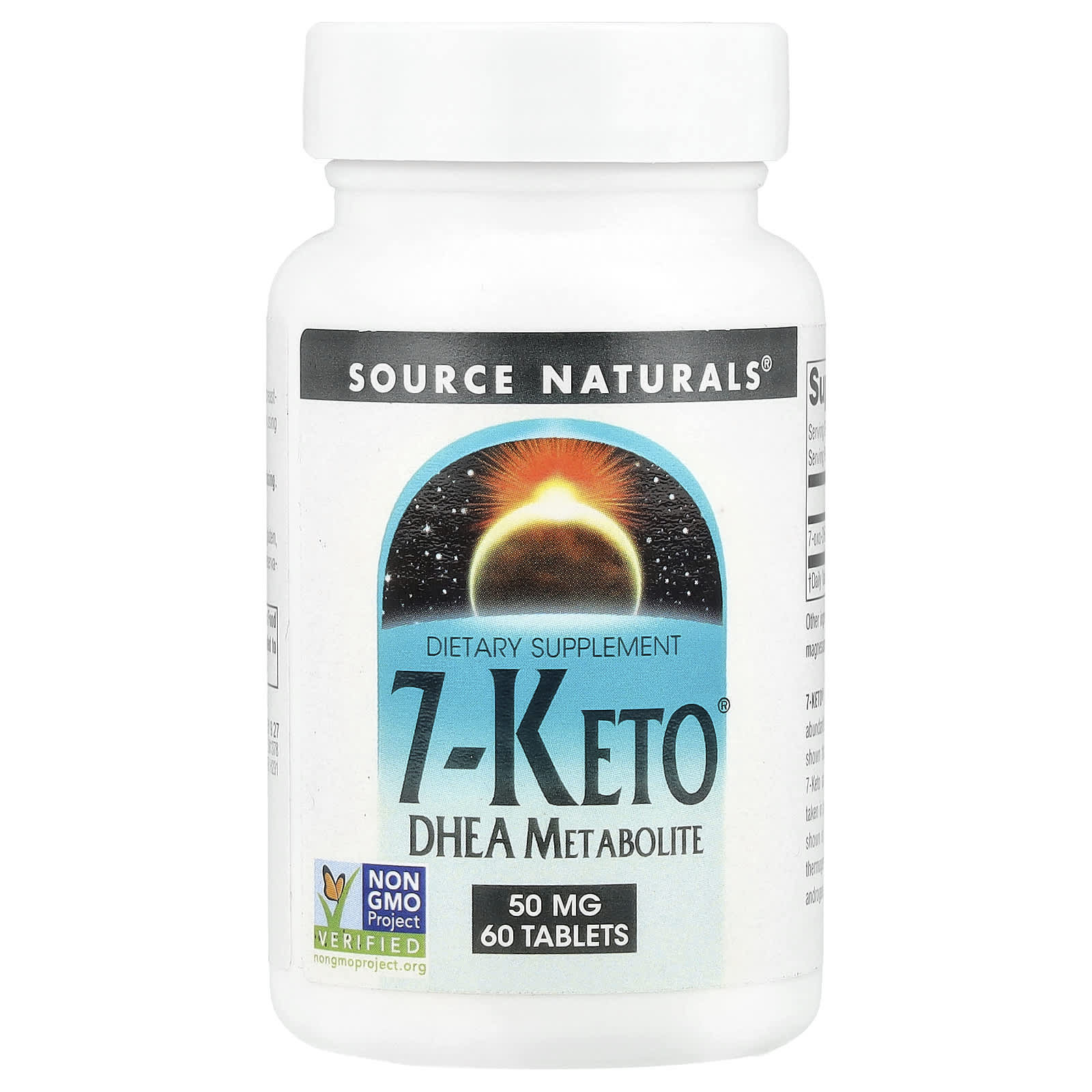 Source Naturals, 7-Keto®, DHEA Metabolite, 50 mg, 60 Tablets UPC 021078013785 | Hilife Vitamins