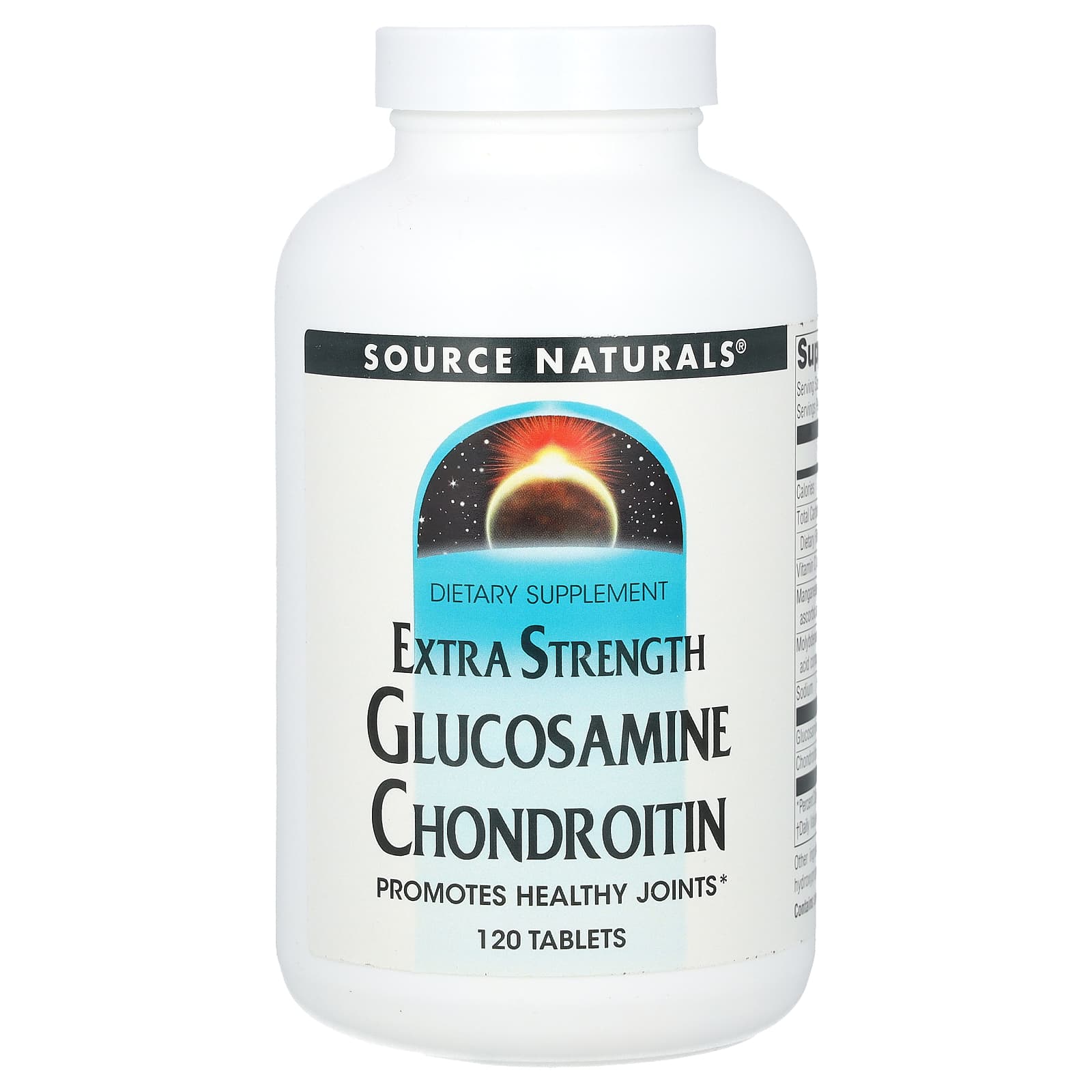 Source Naturals, Glucosamine Chondroitin, Extra Strength, 120 Tablets UPC 021078013822 | Hilife Vitamins