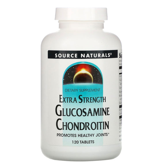 Source Naturals, Glucosamine Chondroitin, Extra Strength, 120 Tablets - 021078013822 | Hilife Vitamins