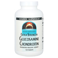 Source Naturals, Glucosamine Chondroitin, Extra Strength, 120 Tablets UPC 021078013822 | Hilife Vitamins