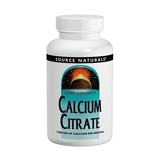 Source Naturals, Calcium Citrate 333 mg, 180 Tablets - 021078014034 | Hilife Vitamins