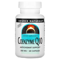 Source Naturals, Coenzyme Q10 200 mg, 60 vegcaps UPC 021078014065 | HiLife Vitamins