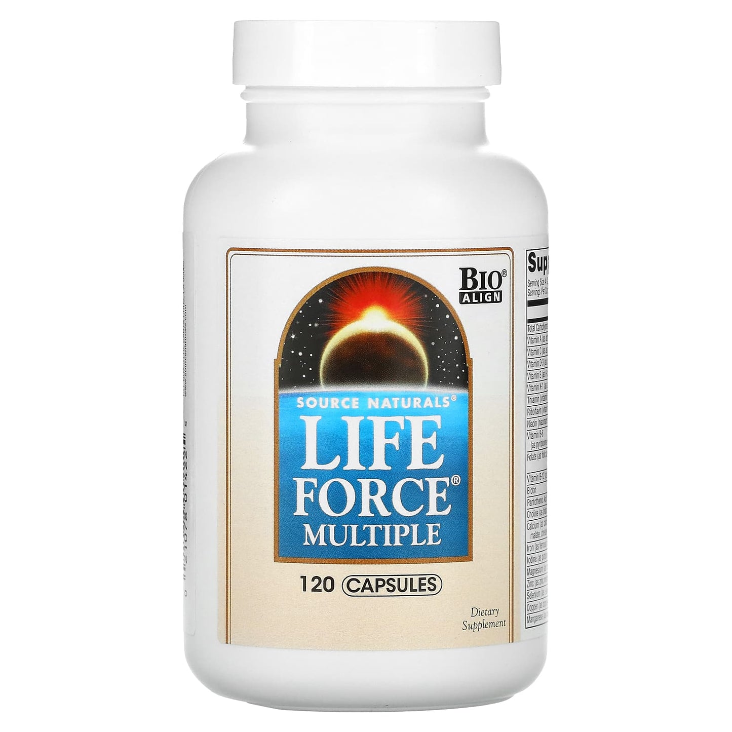 Source Naturals, Life Force® Multiple, 120 Capsules UPC 021078014225 | HiLife Vitamins