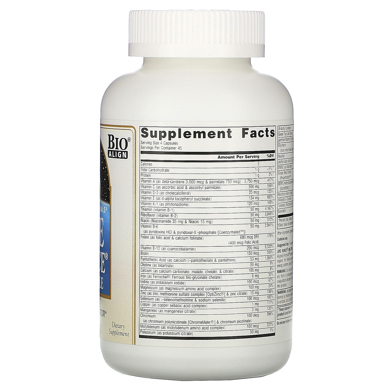 Source Naturals, Life Force Multiple, 180 Capsules UPC 021078014232 | Hilife Vitamins