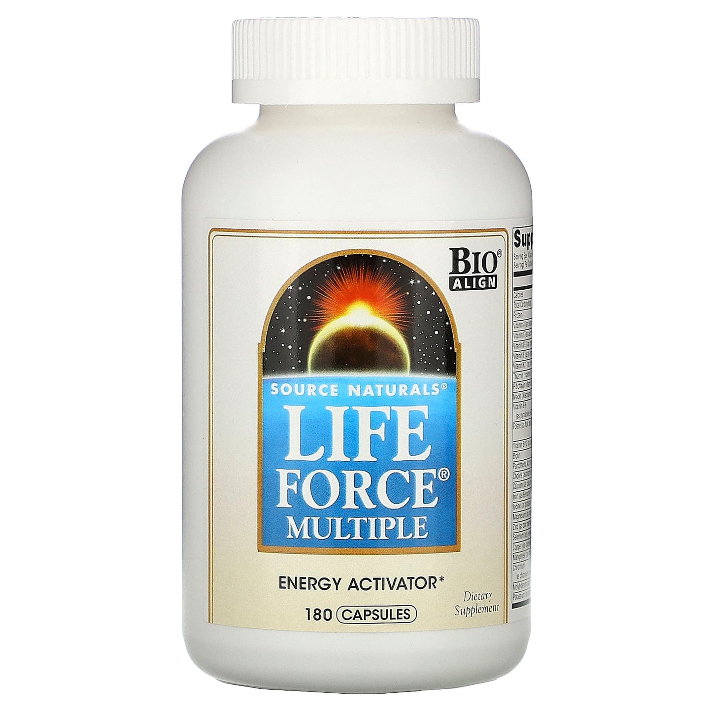 Source Naturals, Life Force Multiple, 180 Capsules UPC 021078014232 | Hilife Vitamins